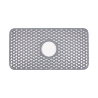 Silicone Sink Mat Kitchen Sink Protector Non-Slip Sink Grid Grate Sink Accessories Grey