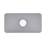 Silicone Sink Mat Kitchen Sink Protector Non-Slip Sink Grid Grate Sink Accessories Grey