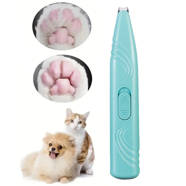 Cordless Electric Pet Grooming Clippers Hair Trimmer Paw Trimmer for Dogs Cats Blue