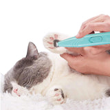 Cordless Electric Pet Grooming Clippers Hair Trimmer Paw Trimmer for Dogs Cats Blue