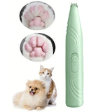 Cordless Electric Pet Grooming Clippers Hair Trimmer Paw Trimmer for Dogs Cats Green