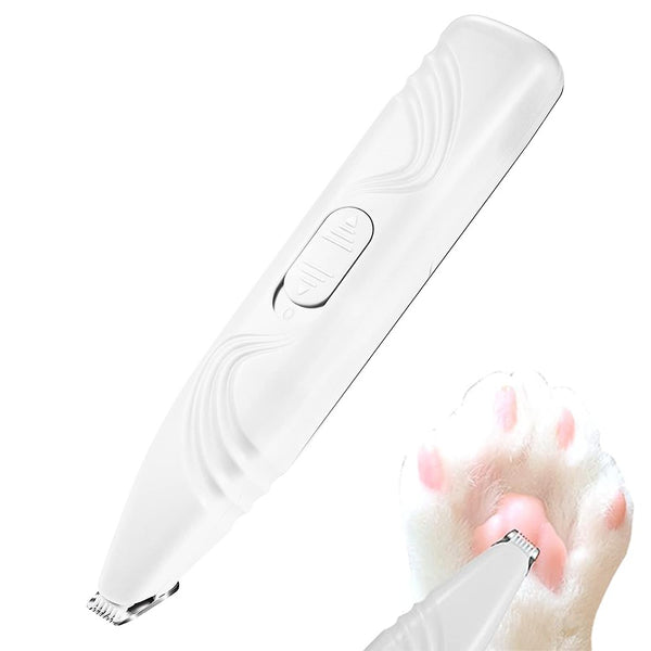 Cordless Electric Pet Grooming Clippers Hair Trimmer Paw Trimmer for Dogs Cats White