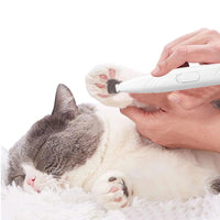 Cordless Electric Pet Grooming Clippers Hair Trimmer Paw Trimmer for Dogs Cats White