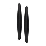 2pcs Universal Rubber Anticollision Car Corner Bumper Guard Protector Anti-Scratch Strips Sticker Black