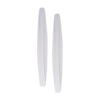 2pcs Universal Rubber Anticollision Car Corner Bumper Guard Protector Anti-Scratch Strips Sticker White