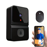 Smart Visual Doorbell Wireless WiFi Home Camera with Dingdong Machine Black