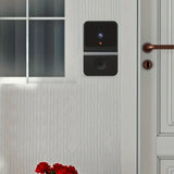 Smart Visual Doorbell Wireless WiFi Home Camera with Dingdong Machine Black