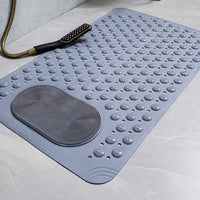 Bathtub Mat Non-Slip Shower Mat Bathroom Feet Massage Floor Mat Gray