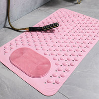 Bathtub Mat Non-Slip Shower Mat Bathroom Feet Massage Floor Mat Pink