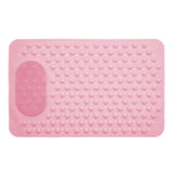 Bathtub Mat Non-Slip Shower Mat Bathroom Feet Massage Floor Mat Pink