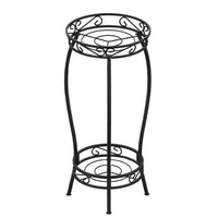 2-Tier Plant Stand Indoor Outdoor Flower Pot Stand Heavy Duty Plant Shelf Garden Plant Holder Support Rack