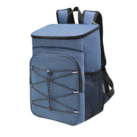 Water-resistant Insulated Cooling Backpack Picnic Camping Hiking Fishing Cooler Bag Navy