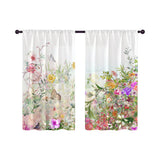 Pair of Kitchen Curtains Room Door Blackout Curtains Home Decor Multi-color