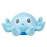 Octopus Pool Water Toy Toddle Bath Toy Octopus Spray Induction Floating Toy for Children Blue