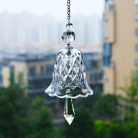 Glass Sun Catcher Prism Wind Chimes Hanging Ornament Window Home Garden Decoration Transparent