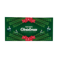 Christmas Garage Door Banner Decoration Hanging Christmas Backdrop Decoration Green