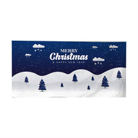 Christmas Garage Door Banner Decoration Hanging Christmas Backdrop Decoration Blue