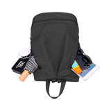 Travel Sports Dry and Wet Separation Backpack with Shoes Compartment Black