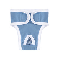 2Pcs Reusable Female Dog Nappy Diapers Hygiene Sanitary Pants Underpants Blue