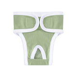 2Pcs Reusable Female Dog Nappy Diapers Hygiene Sanitary Pants Underpants Green