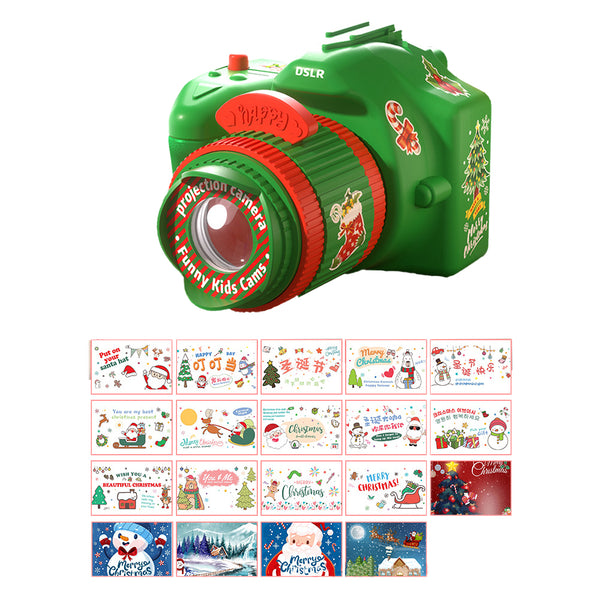 Christmas Camera Shape Projector Kid Projection Toys Green