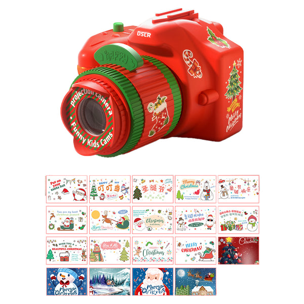 Christmas Camera Shape Projector Kid Projection Toys Red