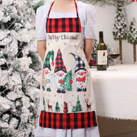 Christmas Kitchen Cooking Aprons Sleeveless Apron Funny Christmas Baking Apron Style 1