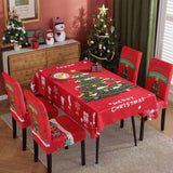 Christmas Tablecloth Xmas Tables Decorations Kitchen Dining Room Home Party Decor Style 1