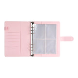 100 Envelope Challenge Binder Budget Planner Savings Book with 200 Card Slots Pink