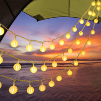 10M String Lights Camping Tent Hanging String Light Outdoor Garden Yard Christmas Home Decor