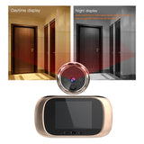 Wireless Digital Door Peephole LCD Display Door Viewer Night Vision Camera with Doorbell Function Gold