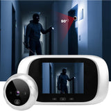 Wireless Digital Door Peephole LCD Display Door Viewer Night Vision Camera with Doorbell Function Sliver