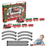 Electric Track Train Rail Car Compartment Christmas Toys Classic Track Train Set