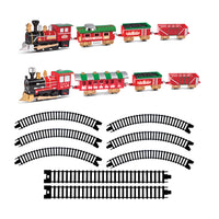 Electric Track Train Rail Car Compartment Christmas Toys Classic Track Train Set