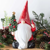 Christmas Gnome Statue Santa Figurine Resin Christmas Decoration Ornament