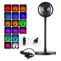 Bedroom Sunset Lamp Projector 16 Colors Changing with APP and Remote Control