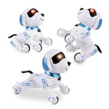 Kids Interactive Robot Dog Toy Remote Control Toy Programmable RC Pet Dog Blue