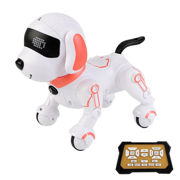 Kids Interactive Robot Dog Toy Remote Control Toy Programmable RC Pet Dog Pink