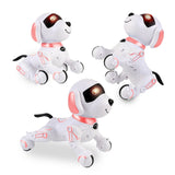 Kids Interactive Robot Dog Toy Remote Control Toy Programmable RC Pet Dog Pink