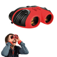 8X Magnification Kids Binocular Compact Shockproof Binoculars Red