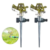 2Pcs 360 Degree Rototating Lawn Sprinkler Garden Large Areas Sprinkler