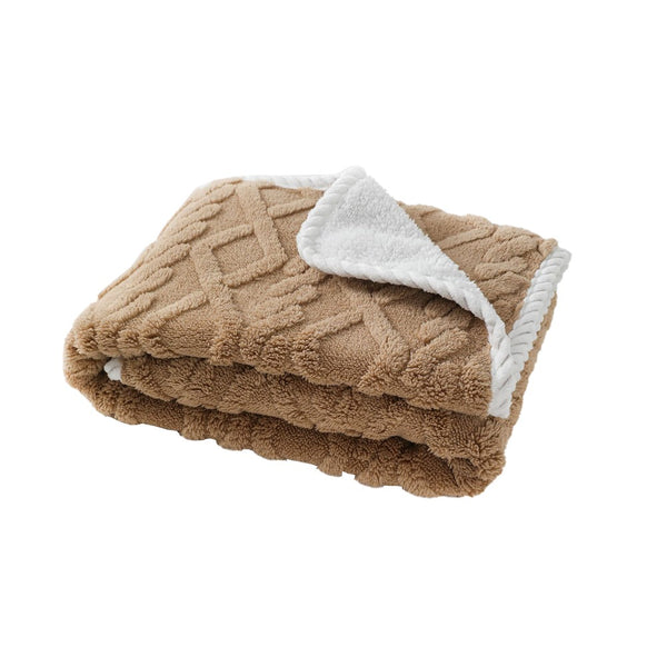 Water Resistant Pet Blanket Couch Sofa Furniture Protective Cover Pet Dog Cat Throw Blanket Khaki