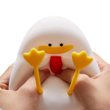 USB Rechargeable Cute Duck Night Light Silicone Nursery Lamp