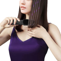 Portable Hair Straightener Rechargeable Negative Ion Straightening Comb Black