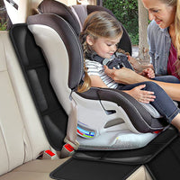 2Pcs Car Child Seat Protector Cover Cushion Anti-Slip Water-Resistant Seat Protection Pad Black