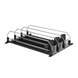 Drink Organizer for Fridge Automatic Pusher Glide Can Dispenser Black