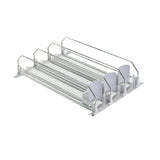 Drink Organizer for Fridge Automatic Pusher Glide Can Dispenser White