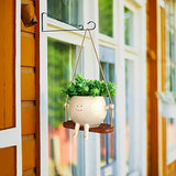 Swing Face Planter Pot Creative Hanging Resin Succulent Flower Plant Pot