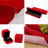 10Pcs Self-Adhesive Felt Fabric Sheets Sticky Backing Velvet Liner Red