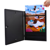 Kids Art Frame Artwork Picture Frames Drawings Artwork Display Storage Black